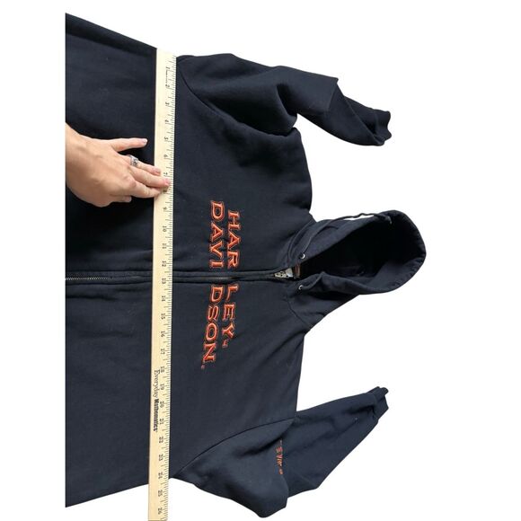 Harley Davidson Full Zip Hooded Jacket size XL Black St Paul MN Embroidery - Picture 6 of 11